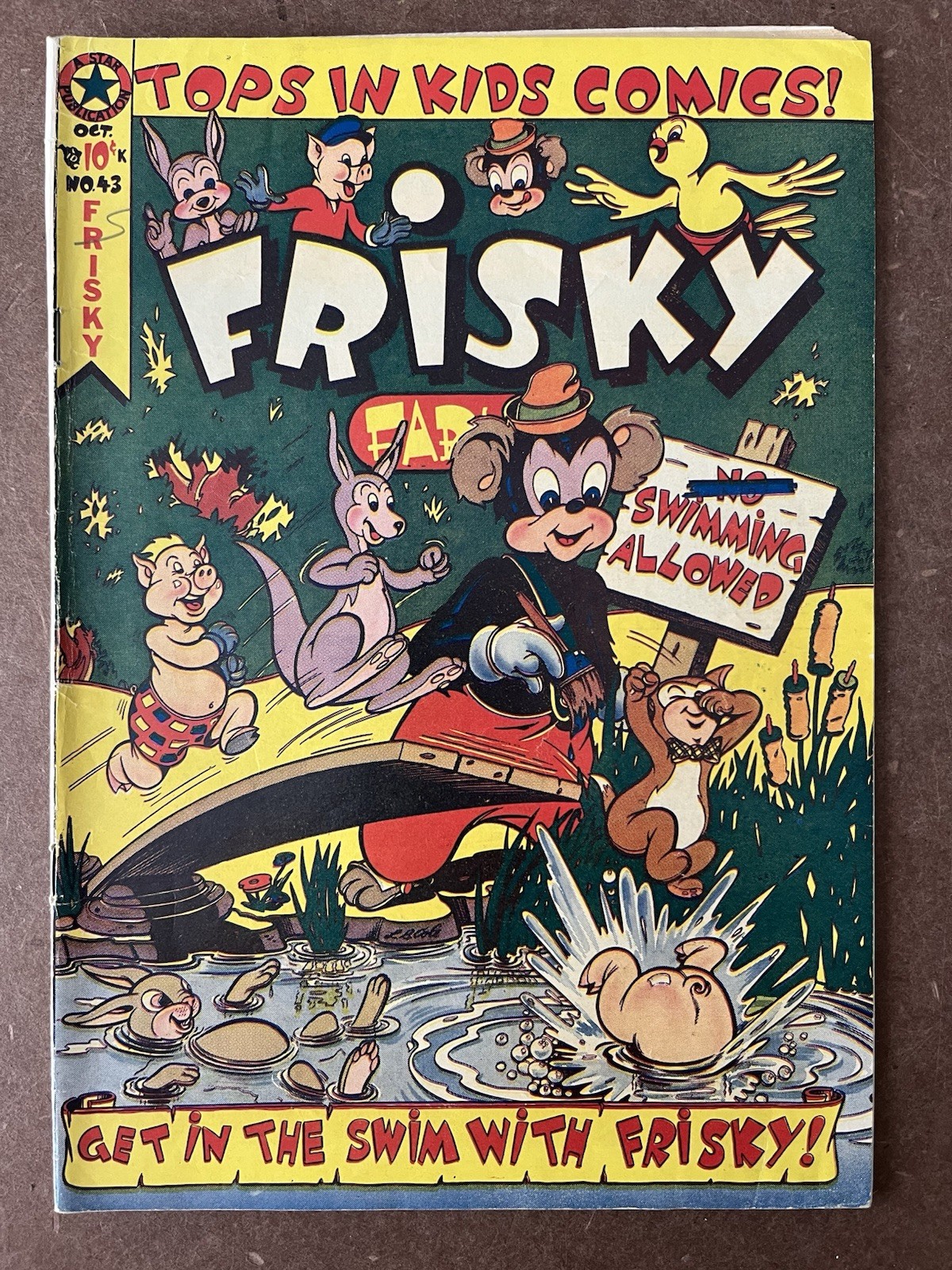 FRISKY FABLES 43 1950 LB COLE CLASSIC COVER STAR COMIC FRISKY FABLES 43 1950 LB COLE CLASSIC COVER STAR COMIC