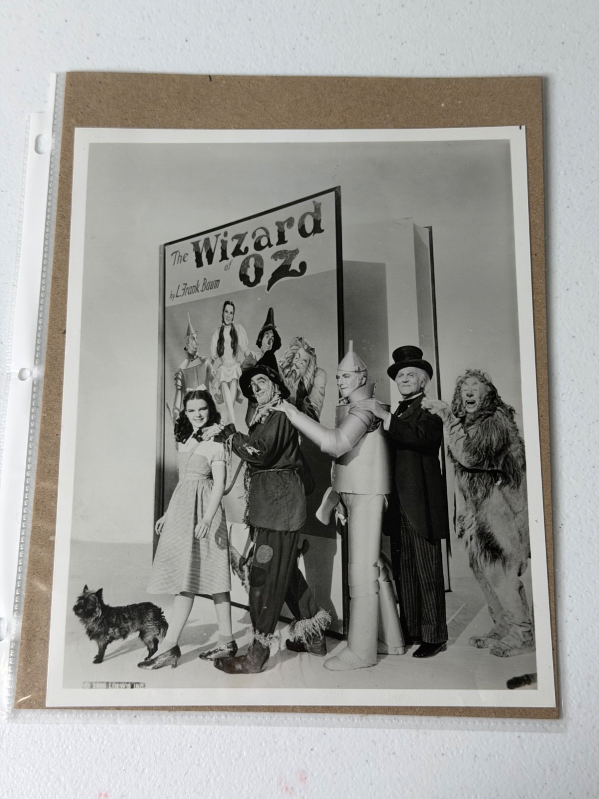 VINTAGE ORIGINAL JUDY GARLAND WIZARD OF OZ CAST BY CLARENCE S. BULL PHOTO 1939