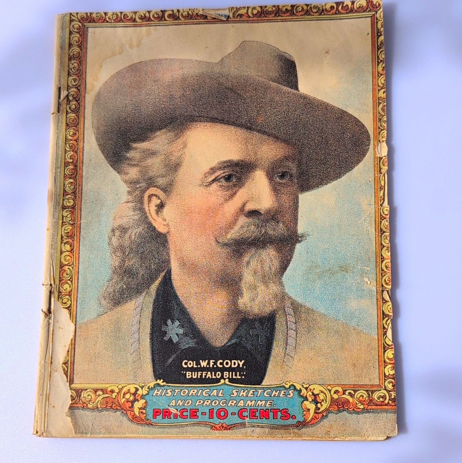 VTG 1902 Buffalo Bill Wild West Show Portrait Program Historical Sketches 10¢