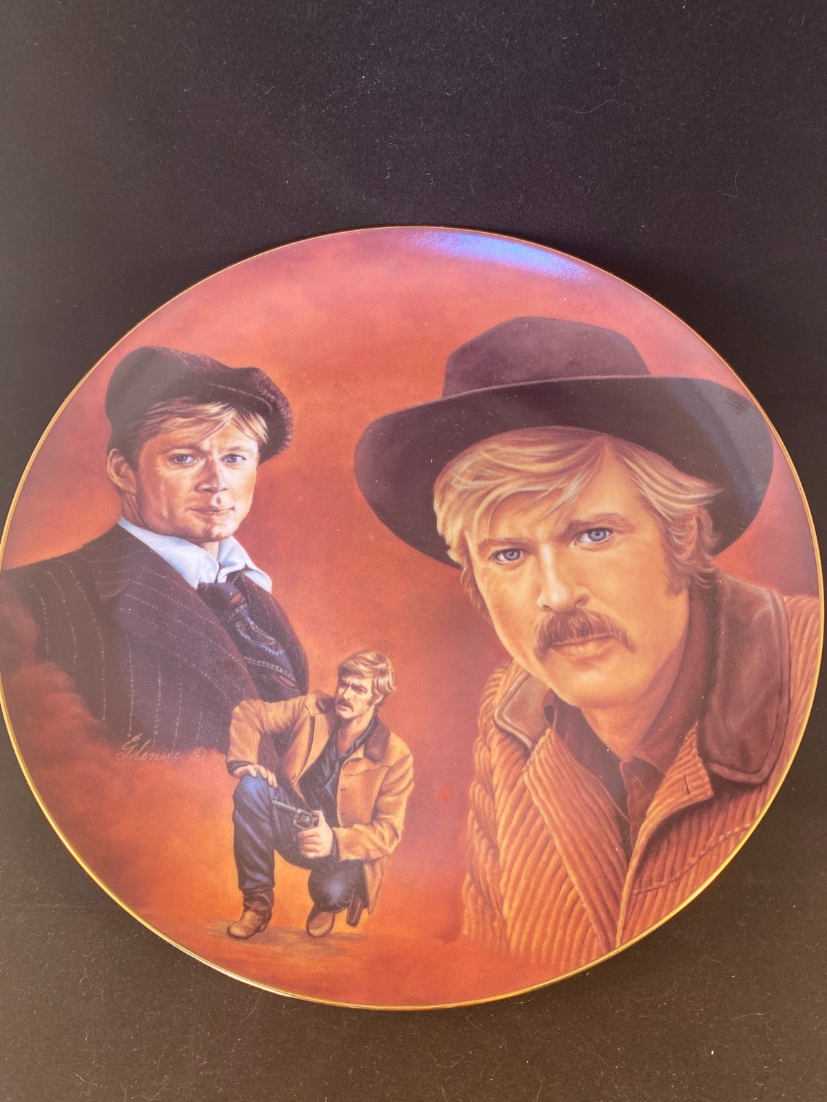 Robert Redford . Celebrity Impressions Limited Edition Plate 348/5000