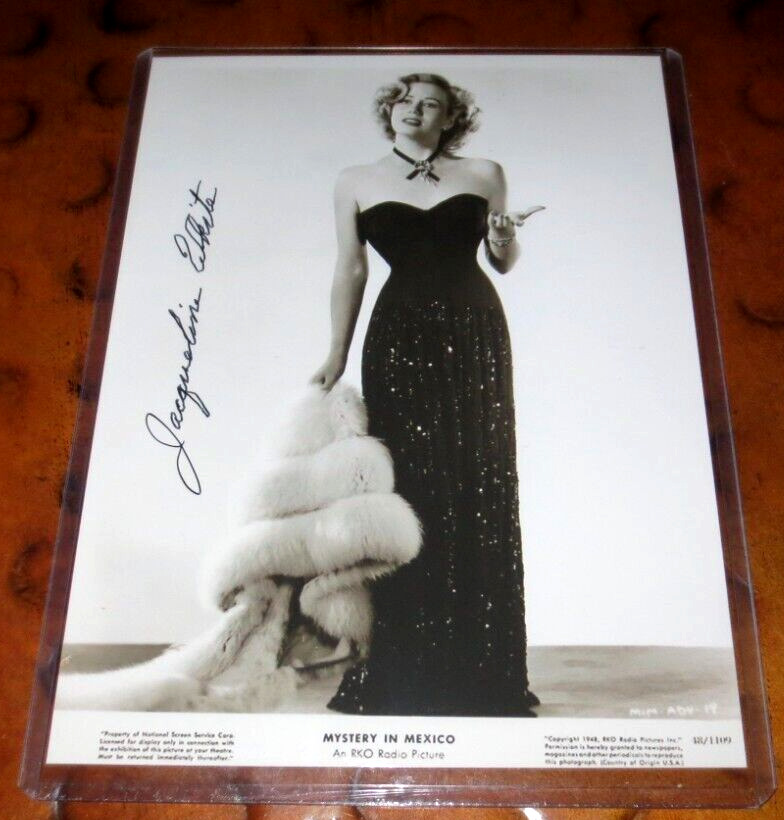 Jacqueline White actress signed autographed photo Air Raid Wardens Laurel &Hardy