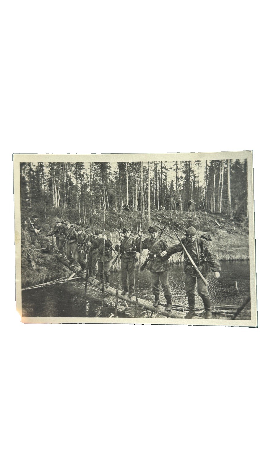 Mint Germany WW2 RPPC Postcard Waffen SS Mountain Nord Division Spähtrupp