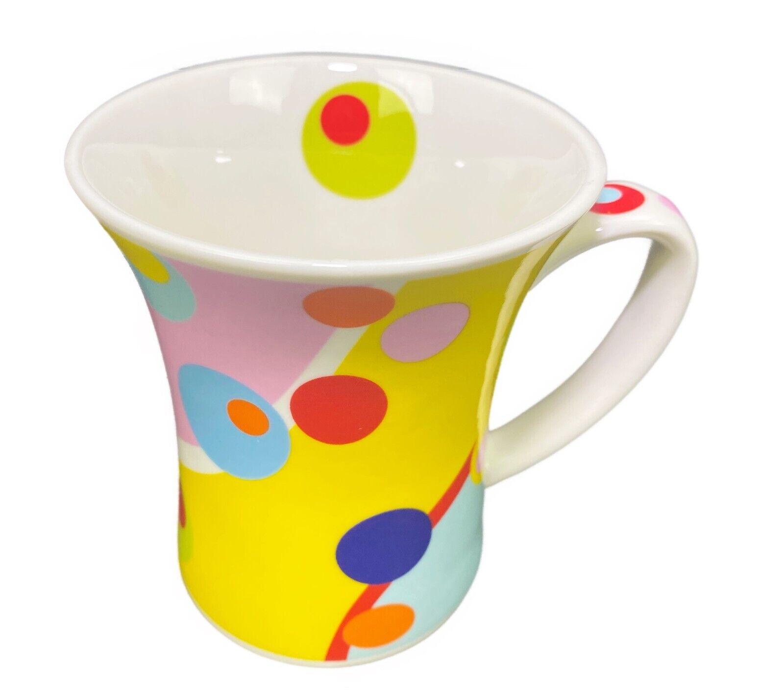Churchill Cup Psychedelic Floating Circles Abstract Groovy Modern Colorful Flare