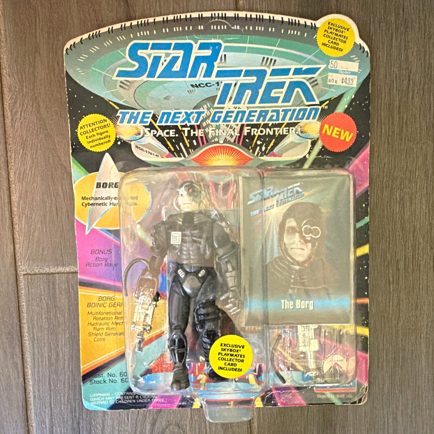 Playmates Vintage Star Trek TNG The Next Generation Borg Figure w/ Card Playmates Vintage Star Trek TNG The Next Generation Borg Figure w/ Card