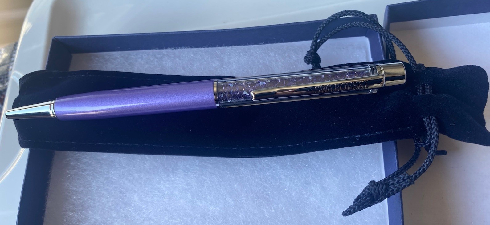Swarovski Crystalline Purple Ballpoint Pen 5224388 Retired New Mint in Box