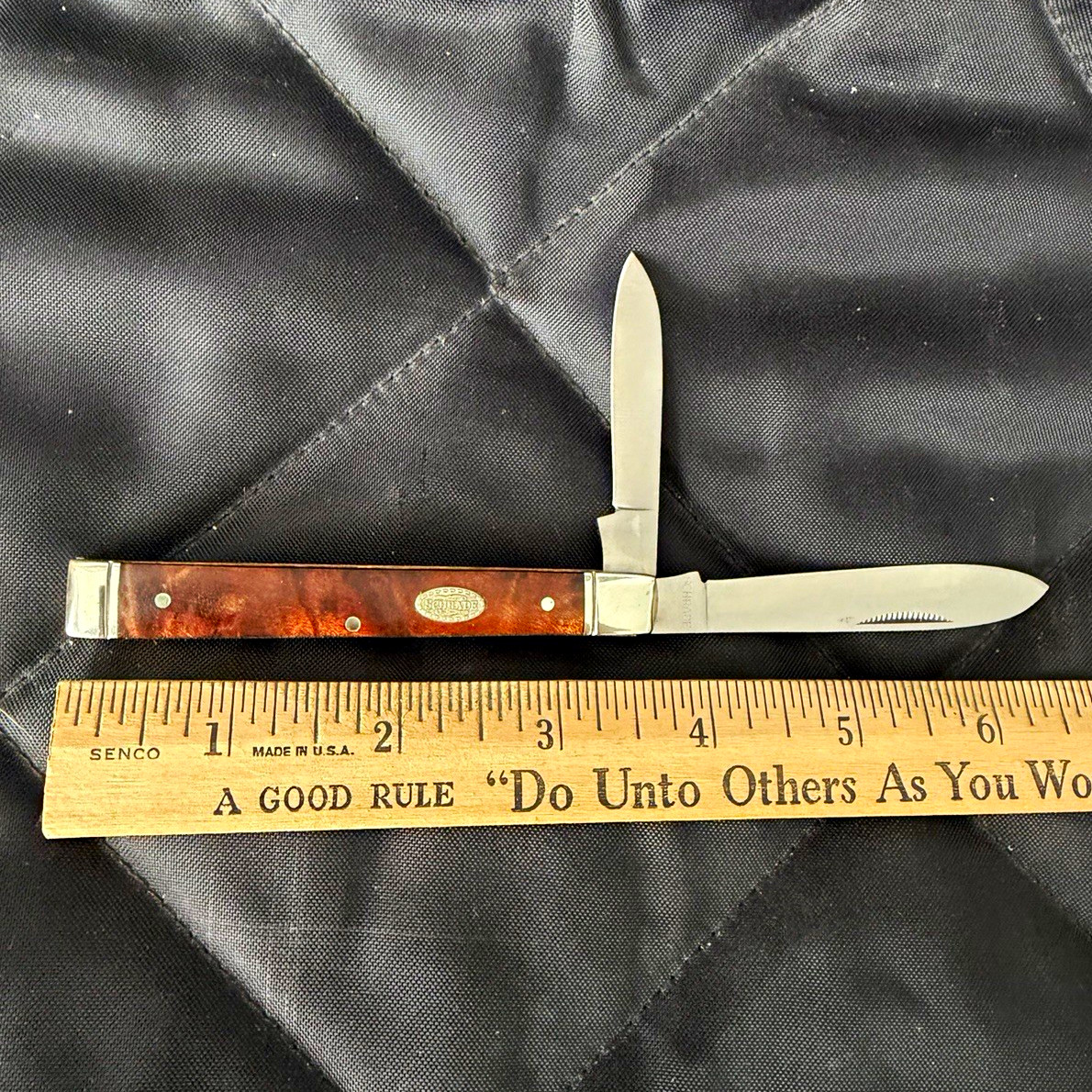 VTG Remington UMC R-10 two blade trapper pocketknife unused Made In The USA NICE