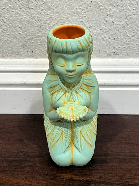 Golden Tiki Sacrificial Virgin Tiki Mug, Tiki Farm