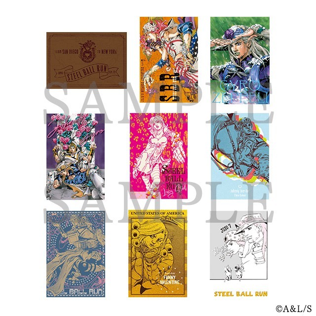 JoJo\'s Bizarre Adventure JOJO CARAVAN 2 Post Card Collection A & B Complete Set