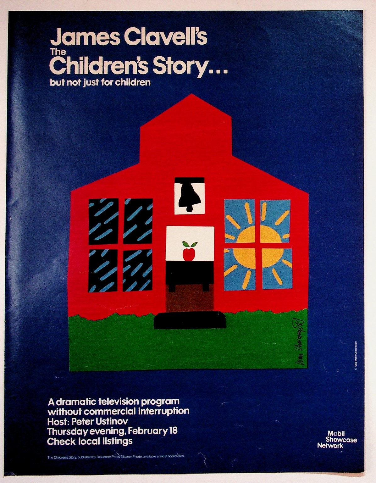 James Clavell 1982 Children\'s Story Print Advertisement 10x13 Vintage