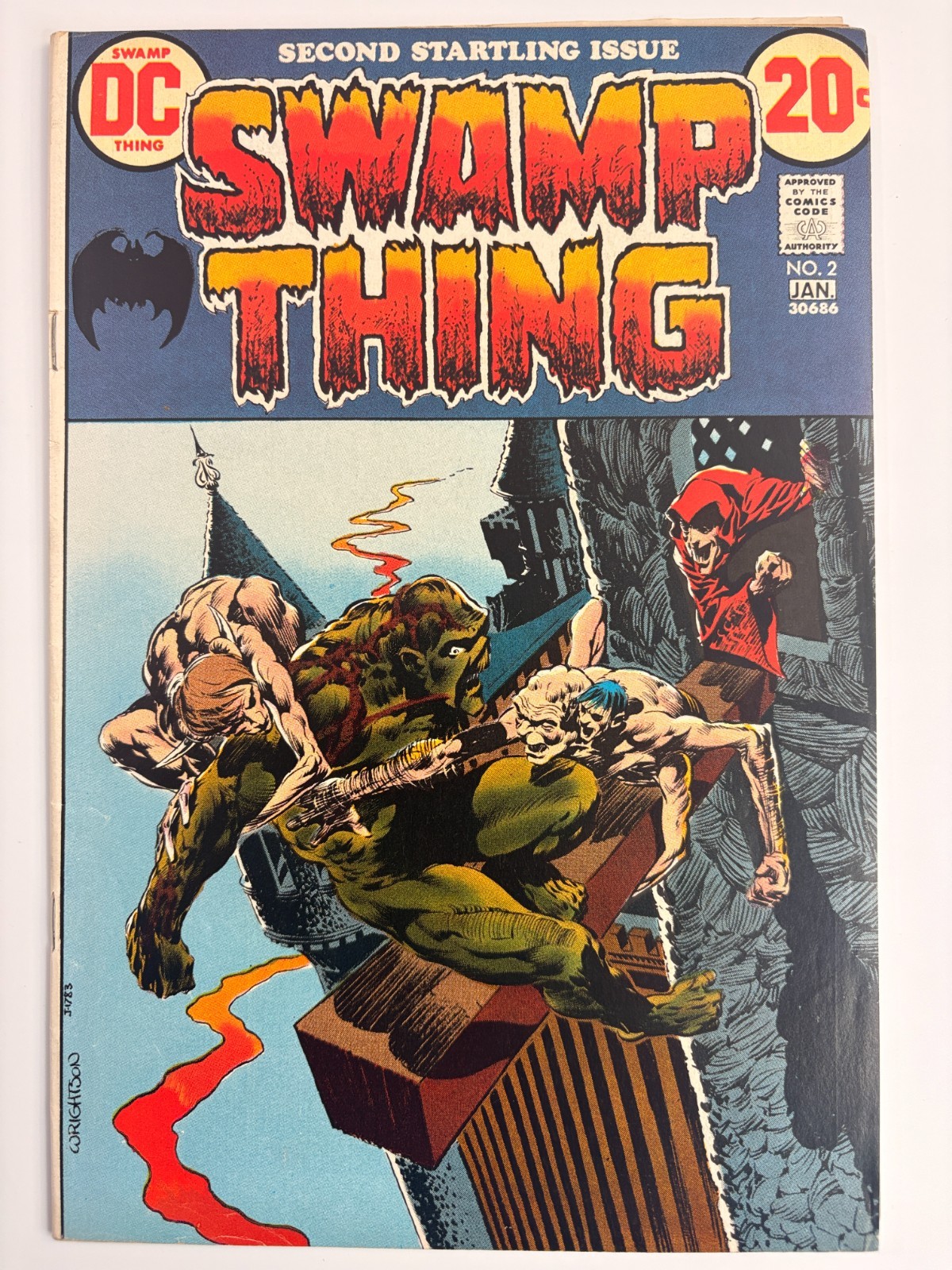 Swamp Thing #2 1973 DC Bernie Wrightson 1st Full Anton Arcane FN- 5.5