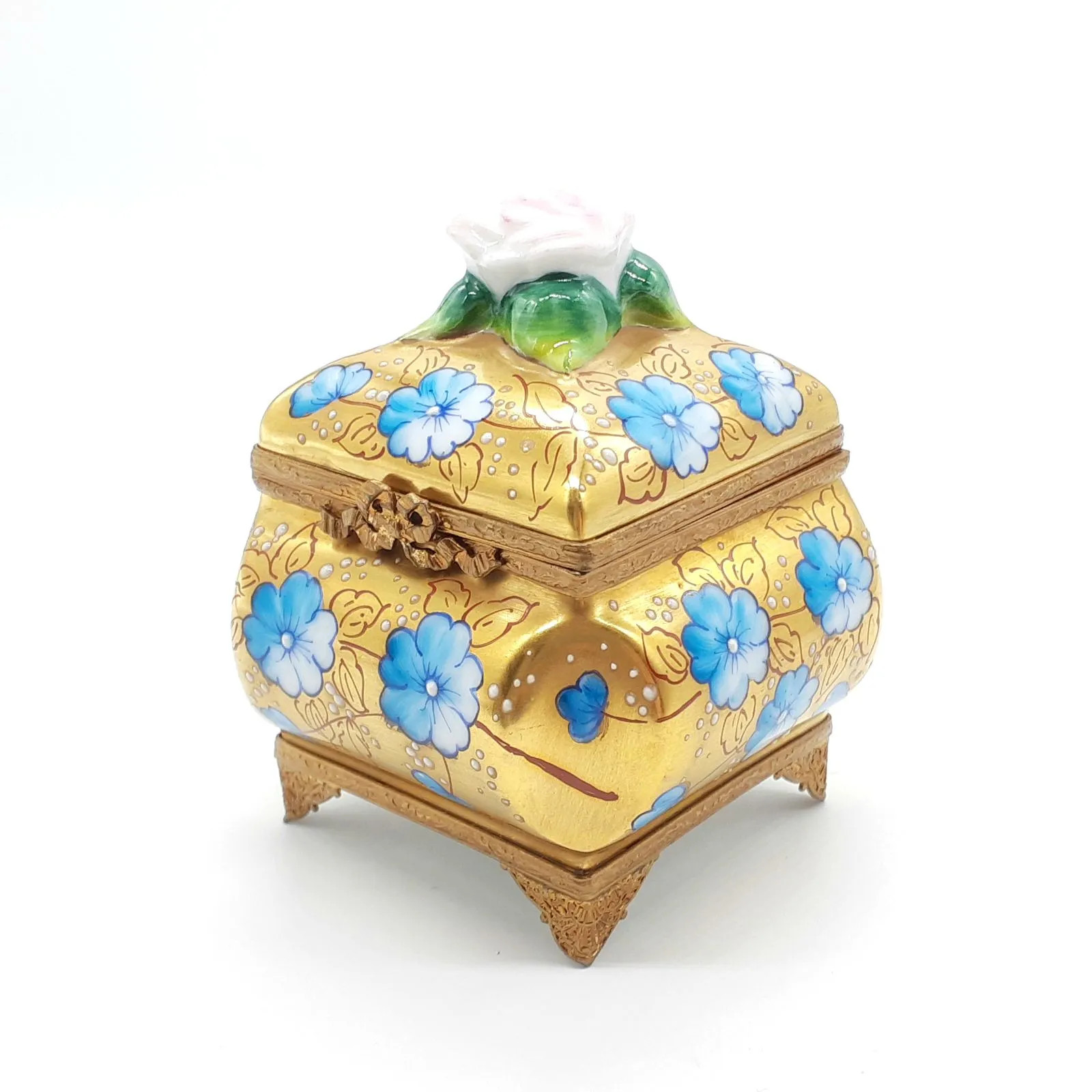 LIMOGES ROCHARD Limoges Box, France, Enamel, Hand-painted, Trinket Box, Perfume
