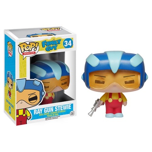 🔥Funko Pop Anima: Family Guy - RAY GUN STEWIE #34 VAULTED PROTECTOR🔥