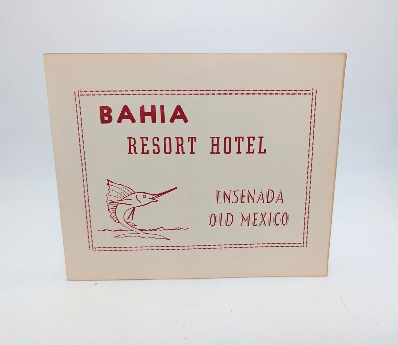 Bahia Resort Hotel Ensenada Old Mexico Vintage 1950s Souvenir Dinner Photograph