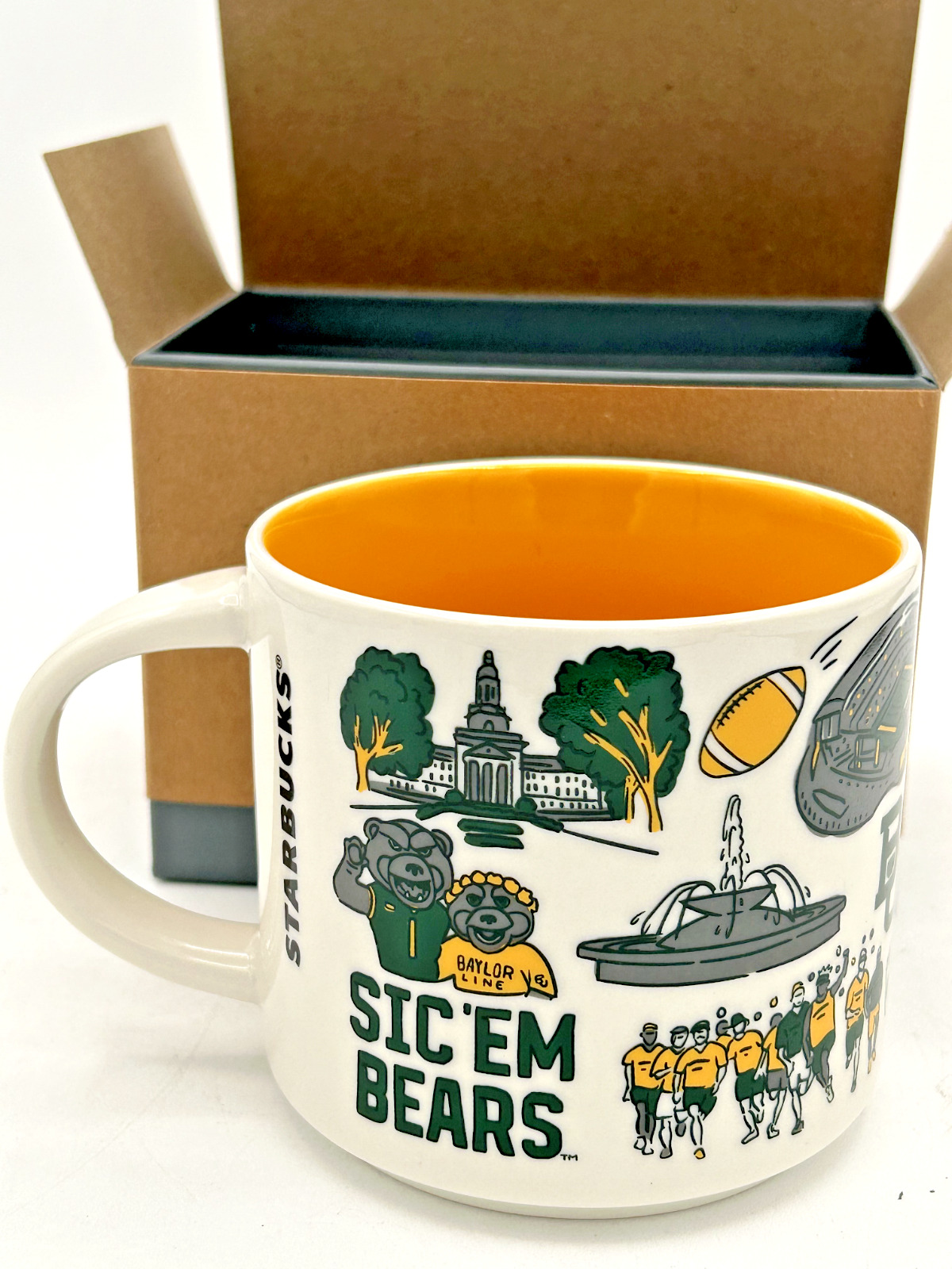 NIB Starbucks BAYLOR University Been There Series Campus Collection 14 ounce mug