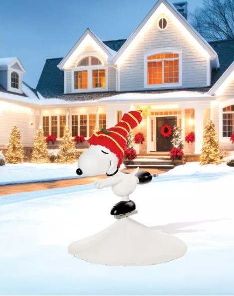 4 Ft 10 IN ANIMATED MUSICAL ICE SKATING SNOOPY CHRISTMAS OUTDOOR ANIMATRONIC 4 Ft 10 IN ANIMATED MUSICAL ICE SKATING SNOOPY CHRISTMAS OUTDOOR ANIMATRONIC