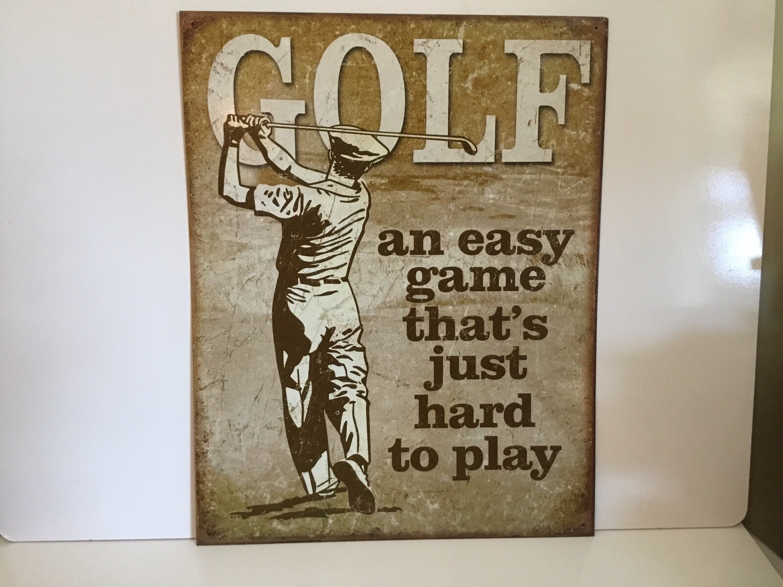 Golf an easy game thats Just hard to play ~ Metal Tin sign