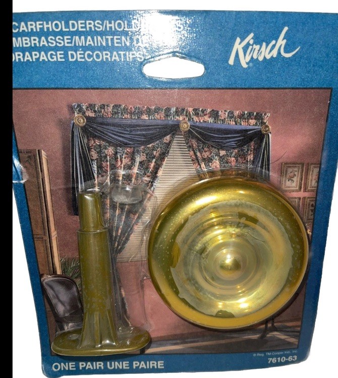 Kitsch NIP nice Swags Brass Curtain Tie Backs Set Of 2 Kitsch NIP nice Swags Brass Curtain Tie Backs Set Of 2