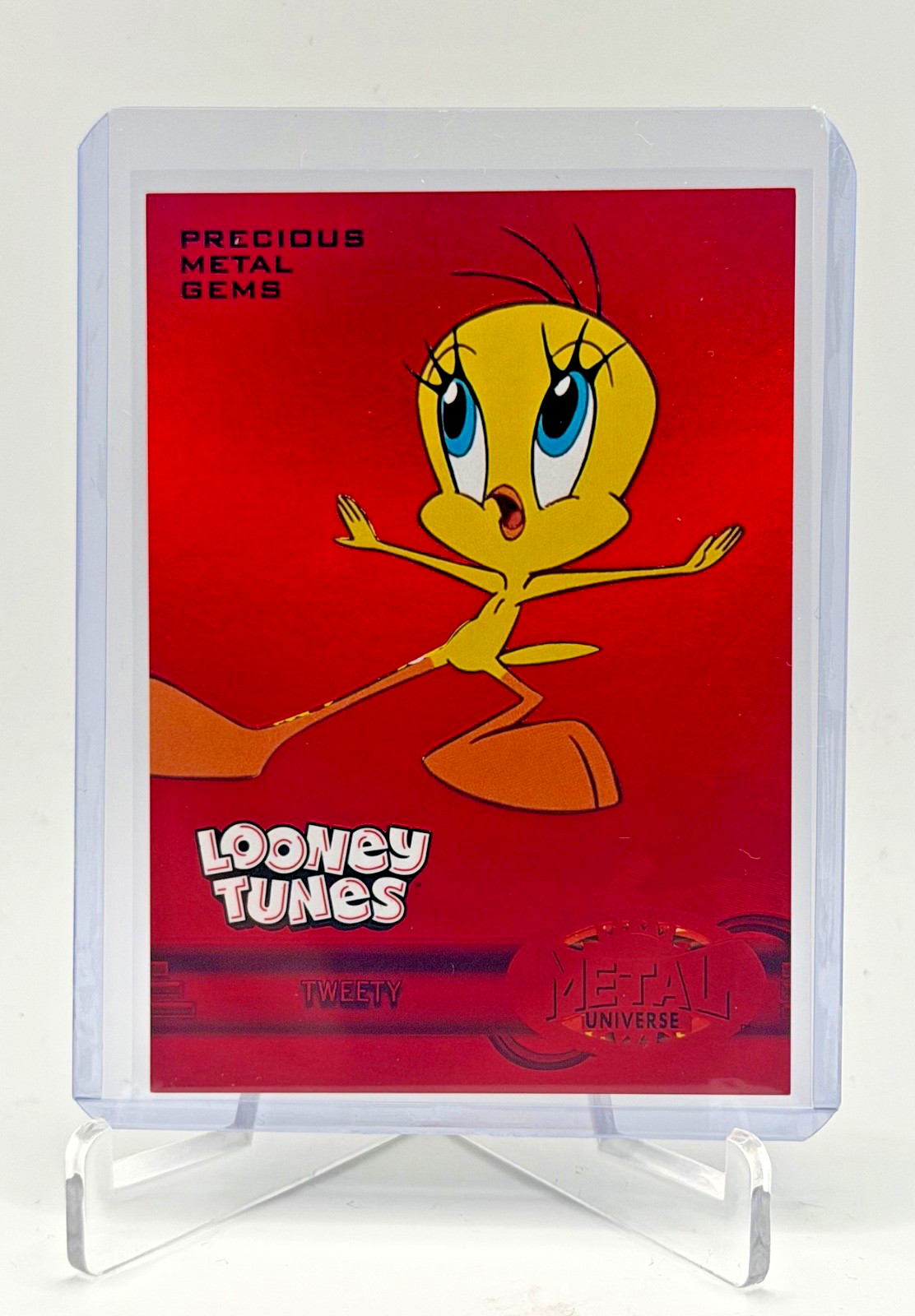 2024 UD Fleer Retro Looney Tunes Tweety Bird Precious Metal Gems Red PMG /100