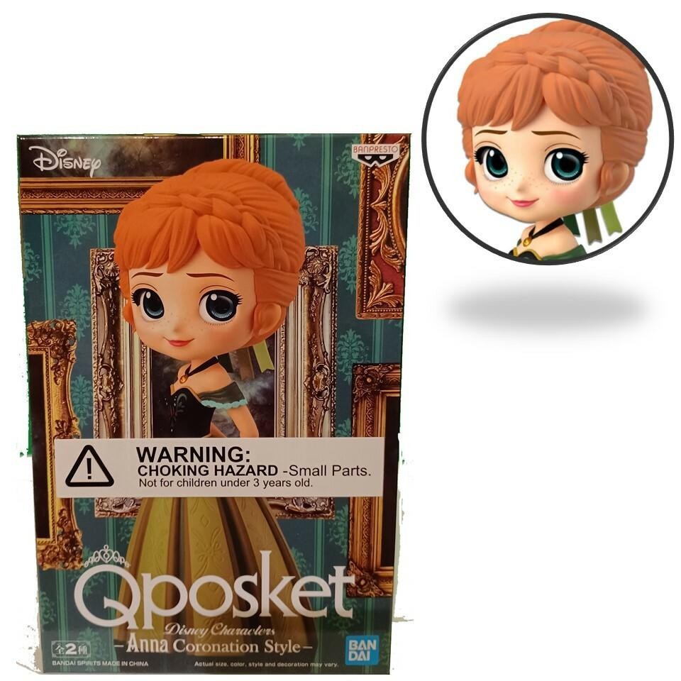 Q Posket Disney Anna Coronation Style Version A Chibi Figurine Banpresto