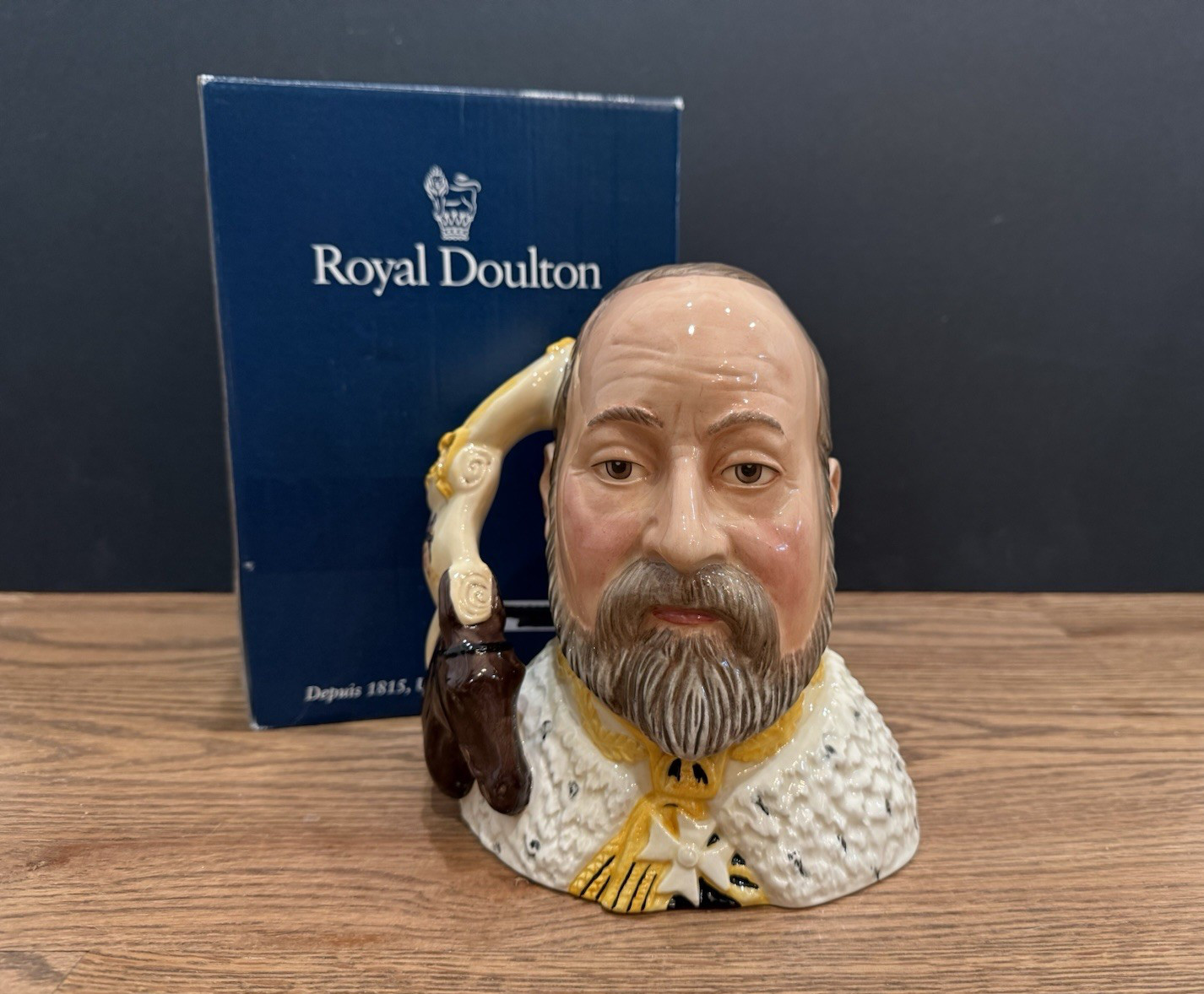 ROYAL DOULTON 'EDWARD VII' LARGE CHARACTER JUG D7154 2000 LTD. 1000 - 'CLASSICS'