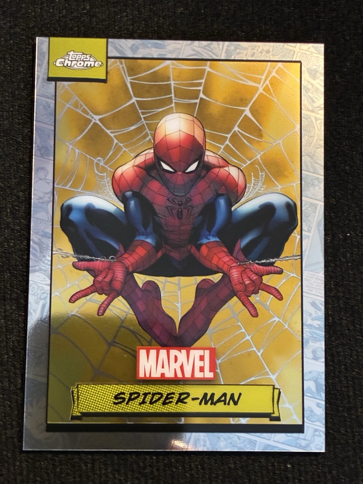 Topps Chrome Marvel Spider-Man 2024 Base Set #1 Spider-Man
