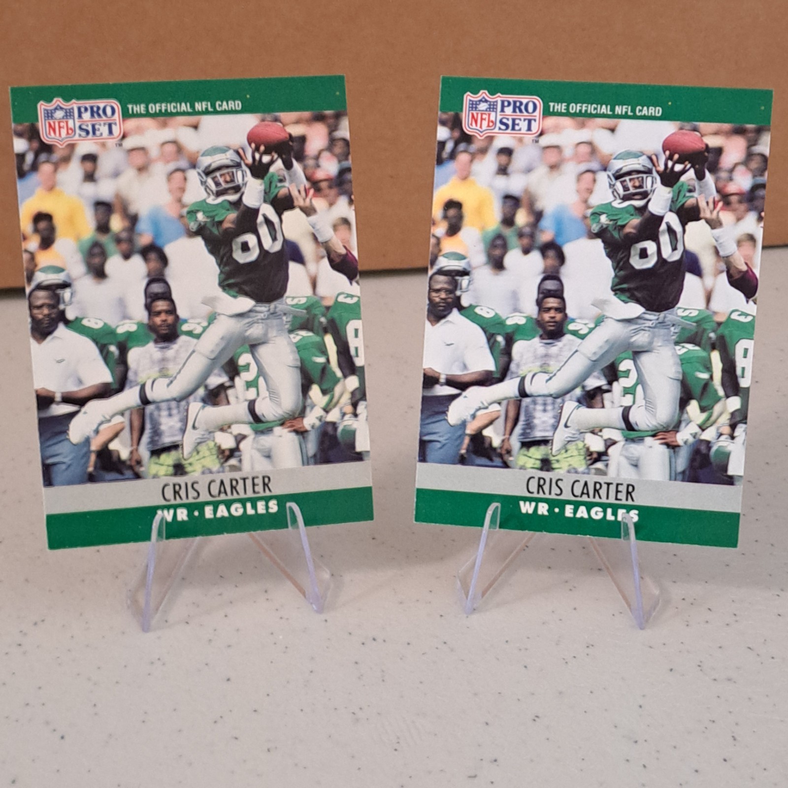 1990 Pro Set CRIS CARTER #246 (Lot of 2) NFL HOF Philadelphia Eagles WR 1990 Pro Set CRIS CARTER #246 (Lot of 2) NFL HOF Philadelphia Eagles WR
