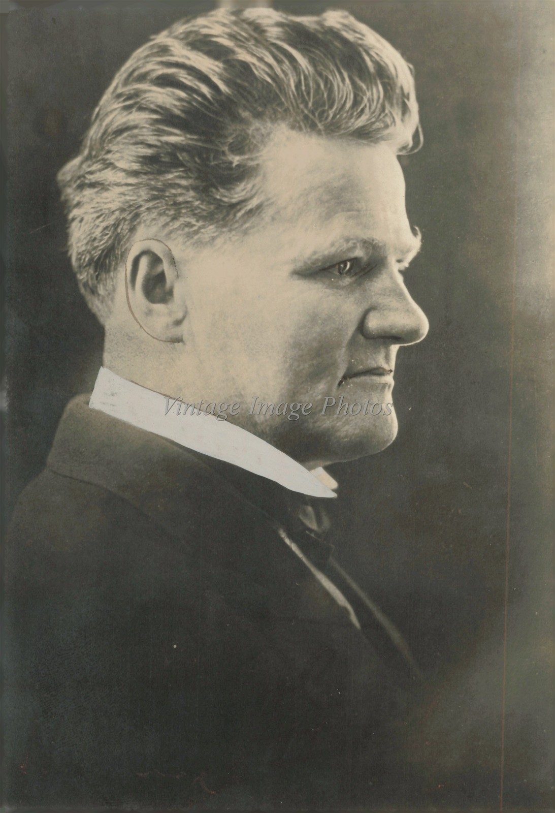 1924 Henry A Huber State Senator Wisconsin Portrait Longe Studio Photo 5X7