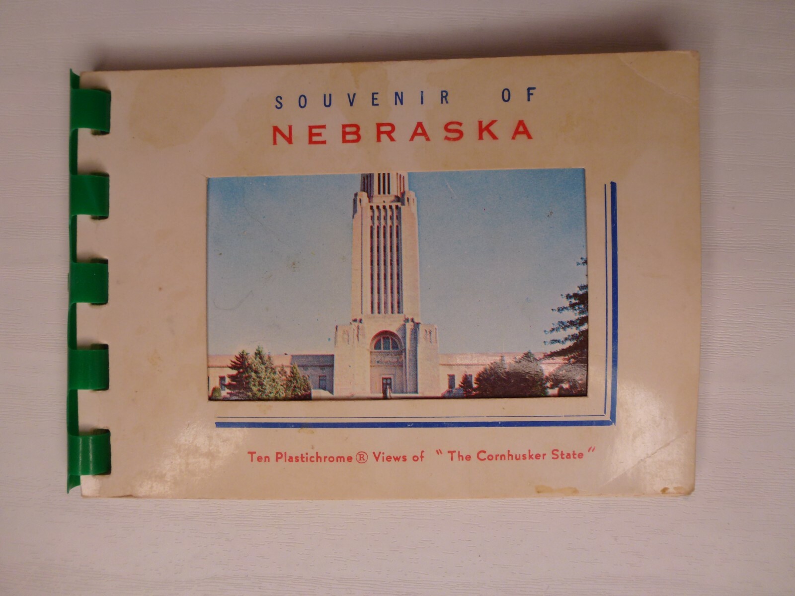 Vintage 1950s Nebraska Plastichrome Photo Souvenir Booklet 10 Photos - 4\