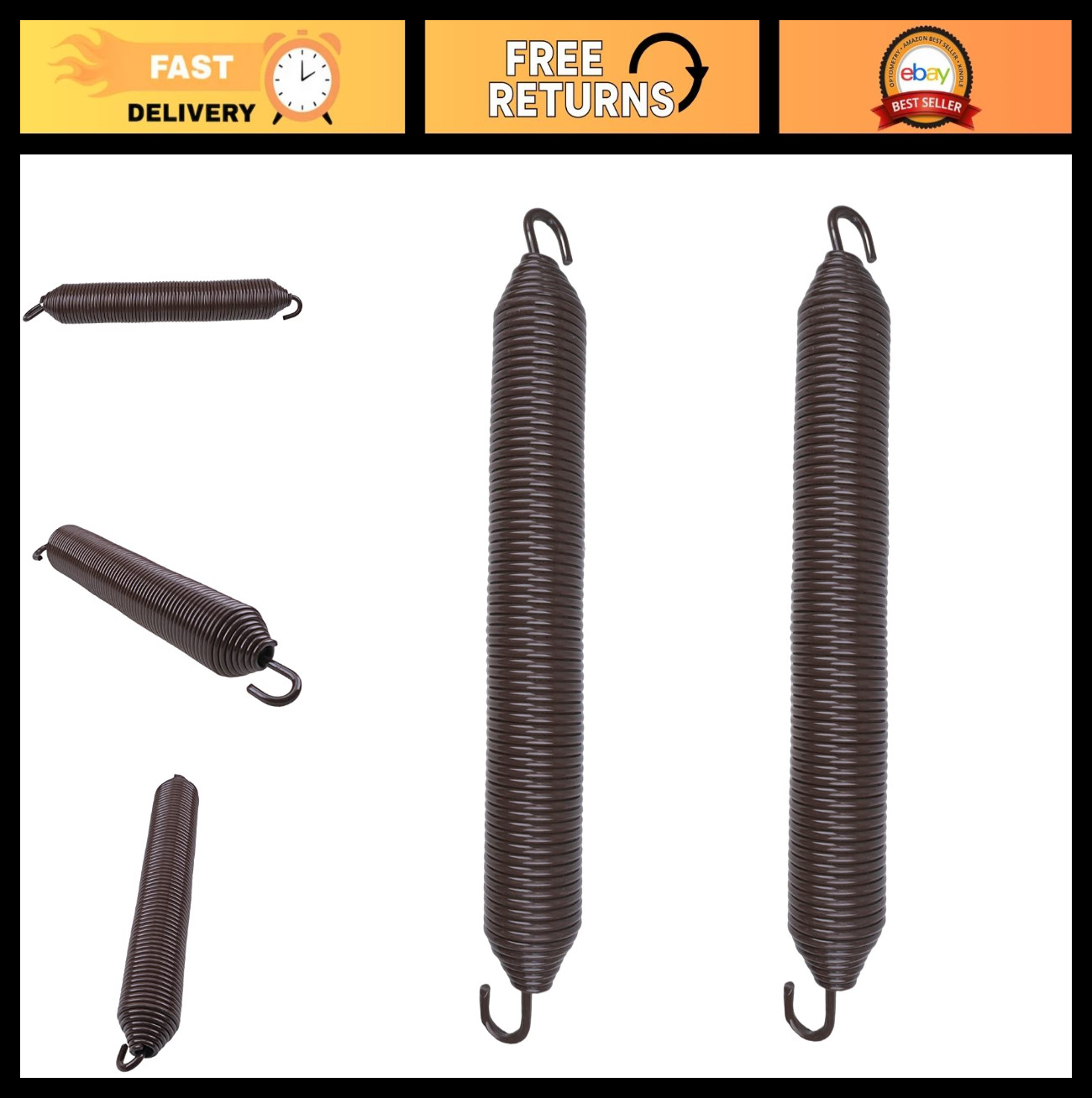 2Pcs Hood Hinge Spring, Compatible for Kenworth W900L 1999-2011, Fits Both LH & 2Pcs Hood Hinge Spring, Compatible for Kenworth W900L 1999-2011, Fits Both LH &