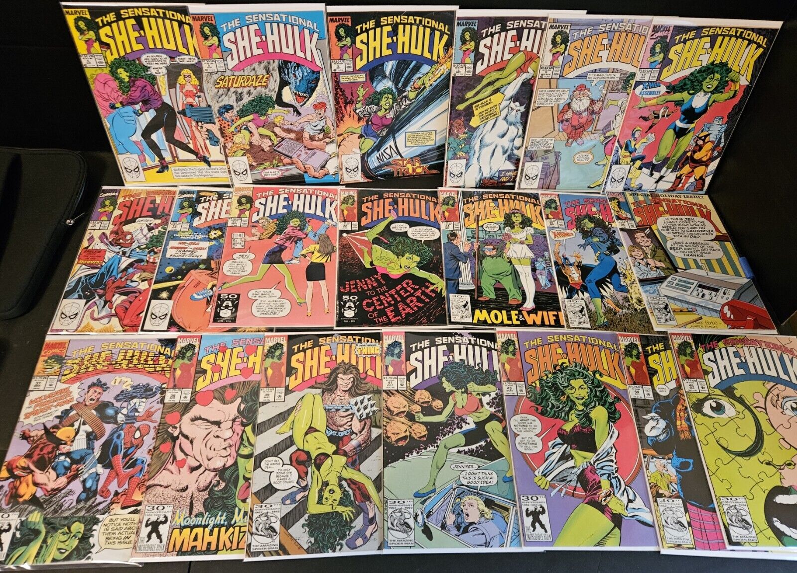 SENSATIONAL SHE-HULK Lot of 20 (#33, 37, 39, 43 Key Covers) Marvel Comics 1989