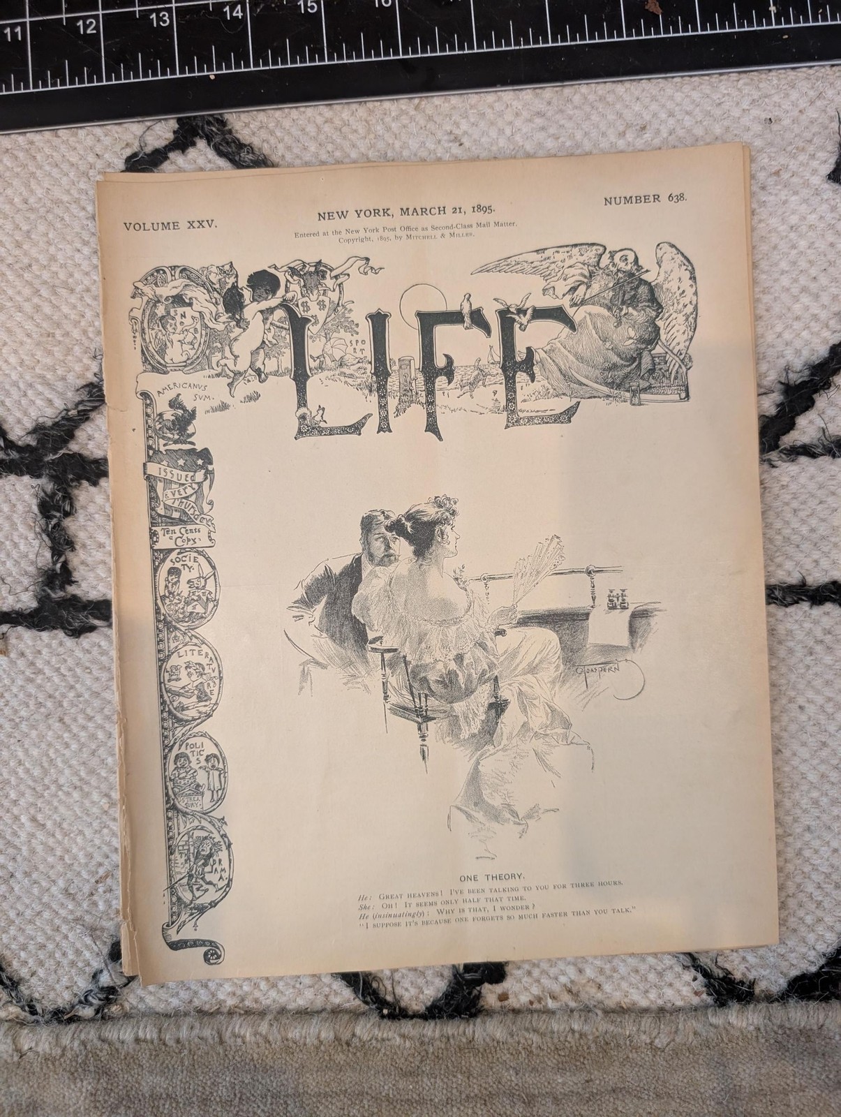 1895 LIFE Magazine — Lillie Langtry, Golf, Bloomers, Tammany Hall — March 21