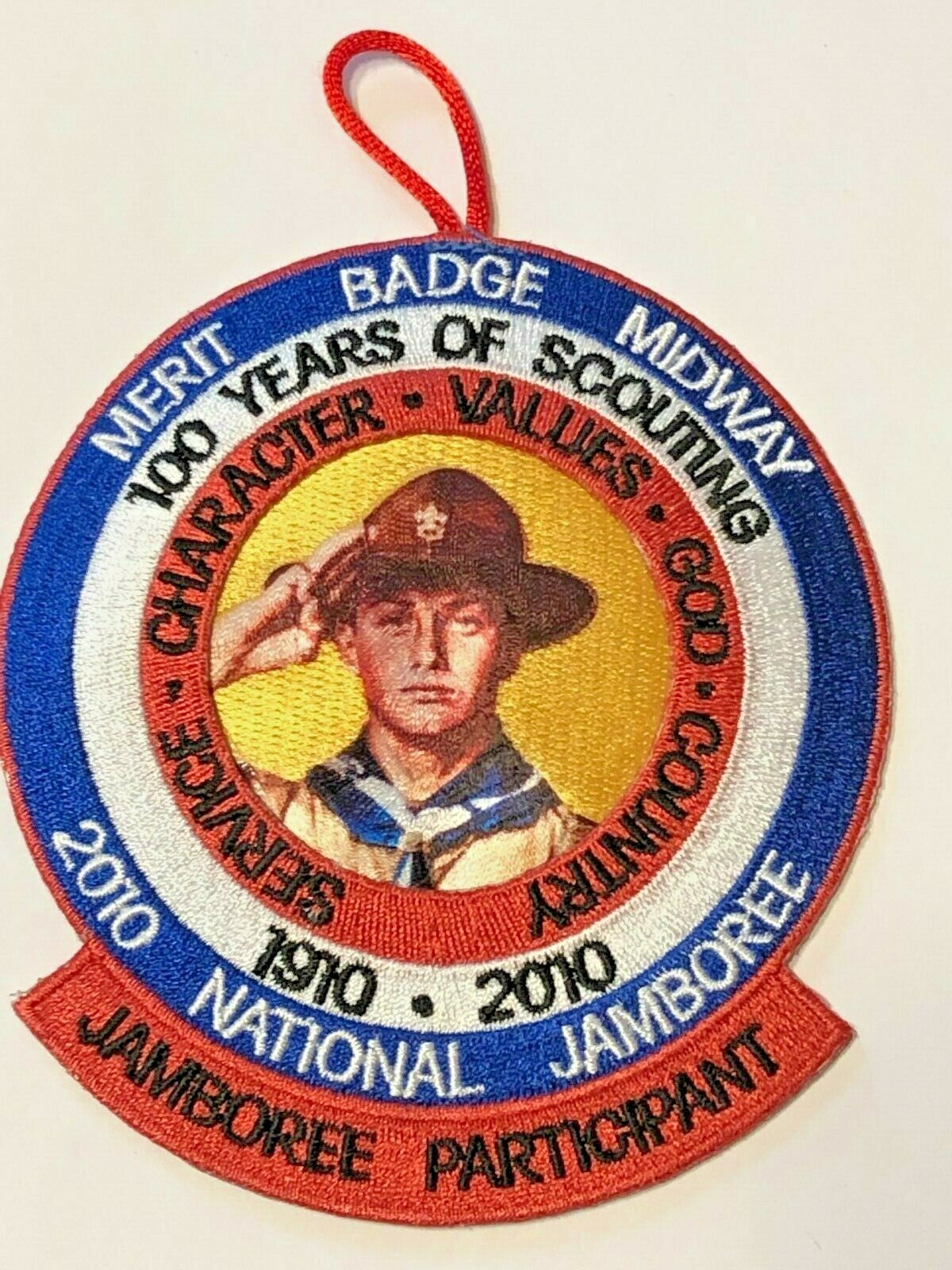 BOY SCOUT 2010 NATIONAL JAMBOREE PARTICIPANT 100 YEARS OF SCOUTING EMBLEM PATCH