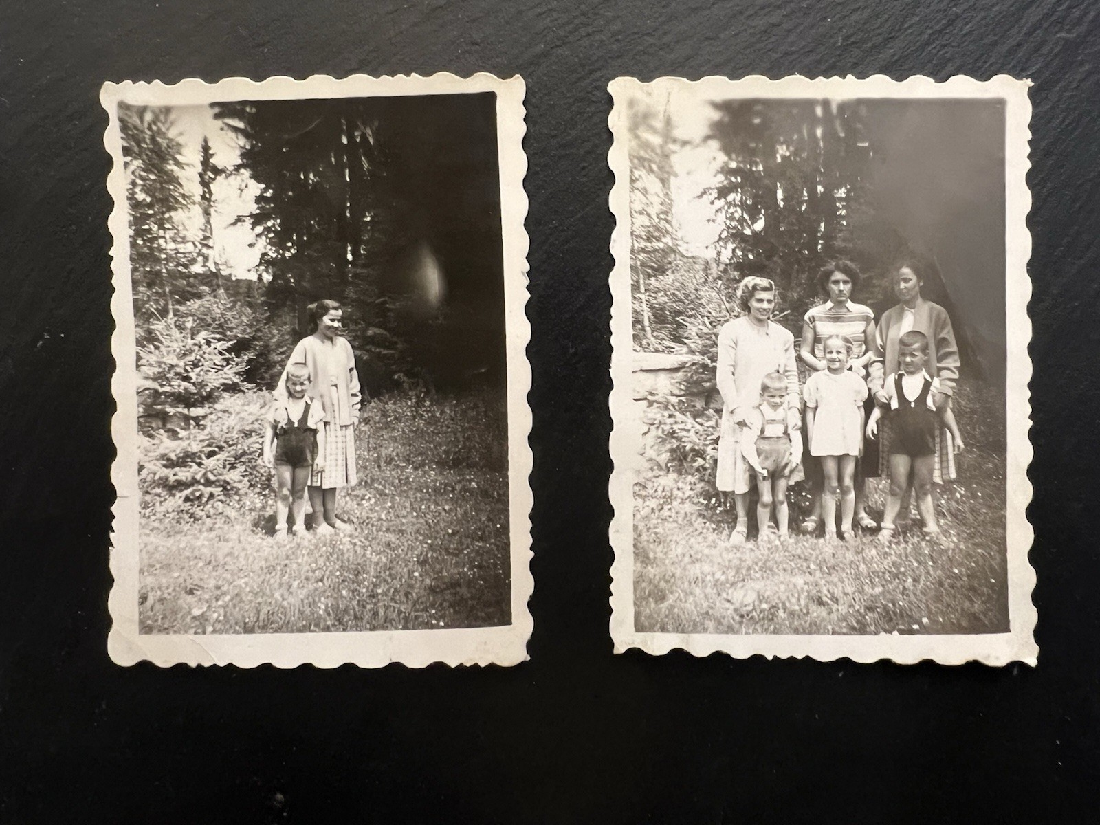 Vintage Pre WW2 1950s Bulgaria Family Forest Picnic Photos Lot 