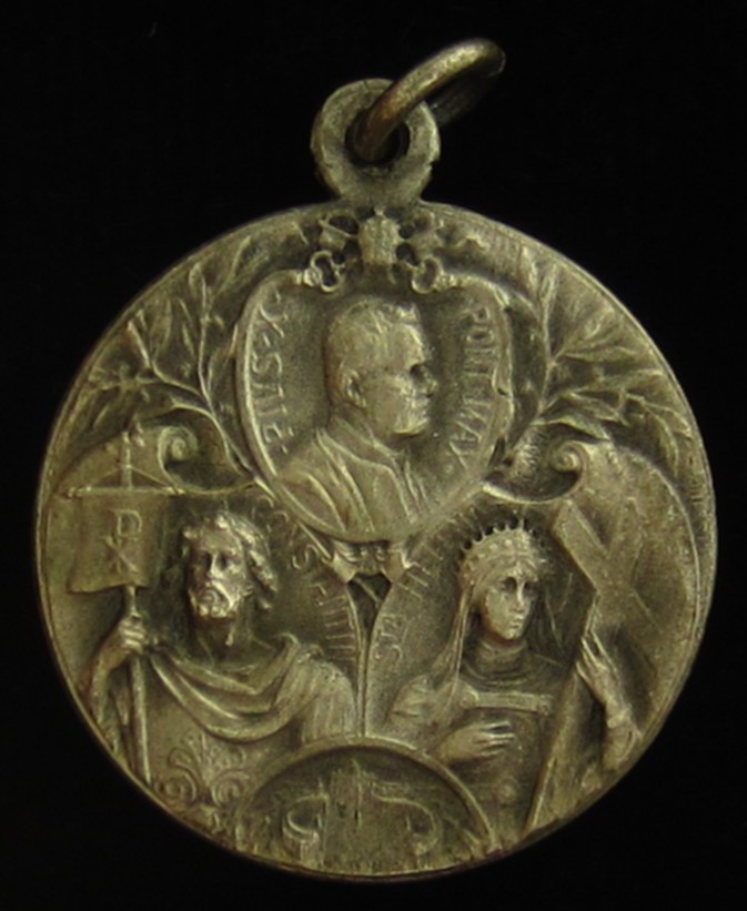 Vintage Saint Helena Medal Jesus Holy Catholic Patron Saint of Converts