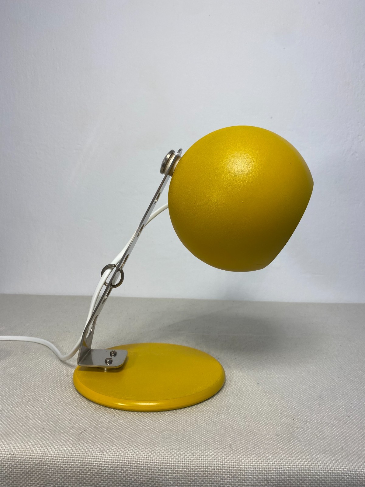 Vintage 1970s Dekor Zabok Space Age Yellow Desk Lamp Yugoslavia MCM