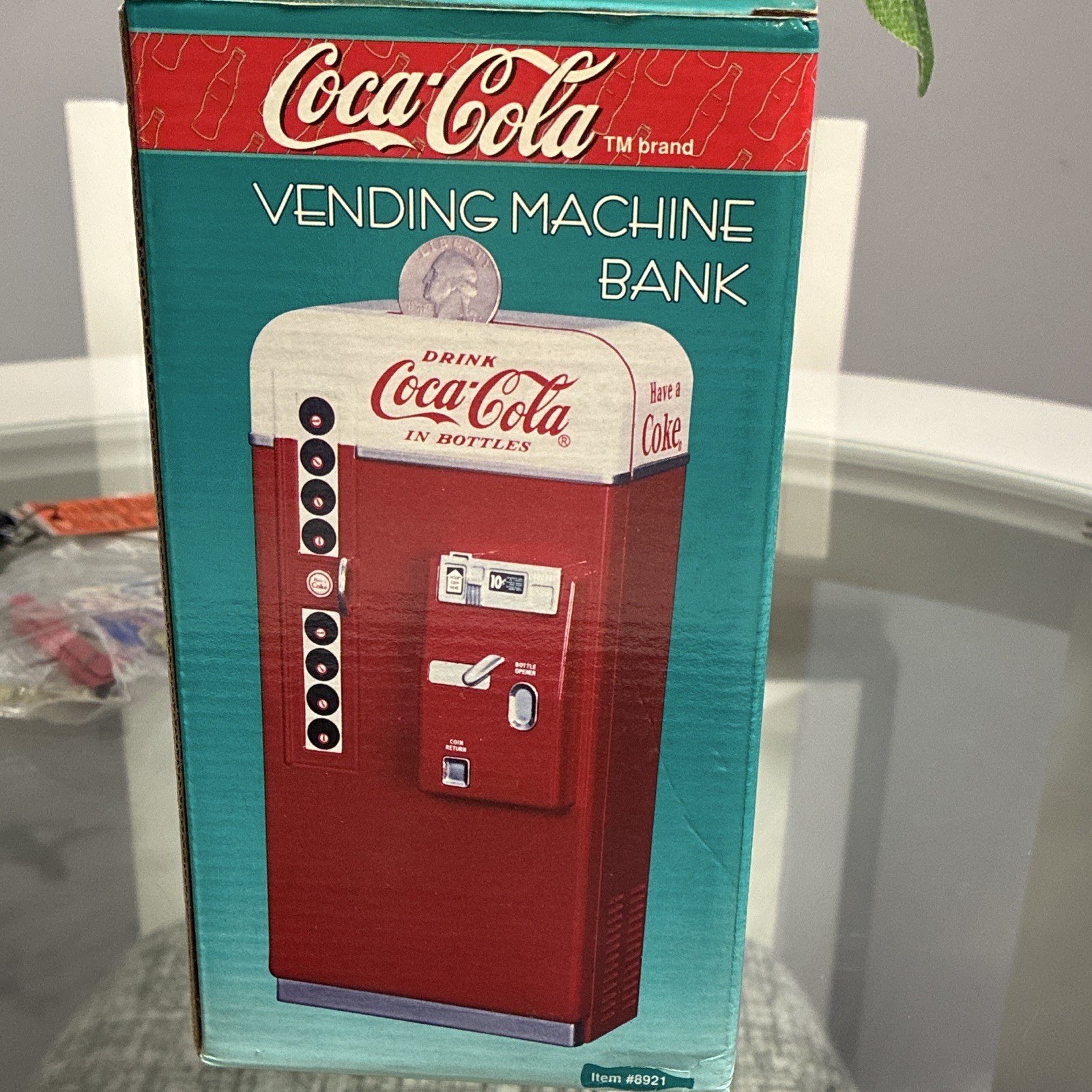 Coca-Cola 1995 Vintage Cast Metal Vending Machine Coin Bank
