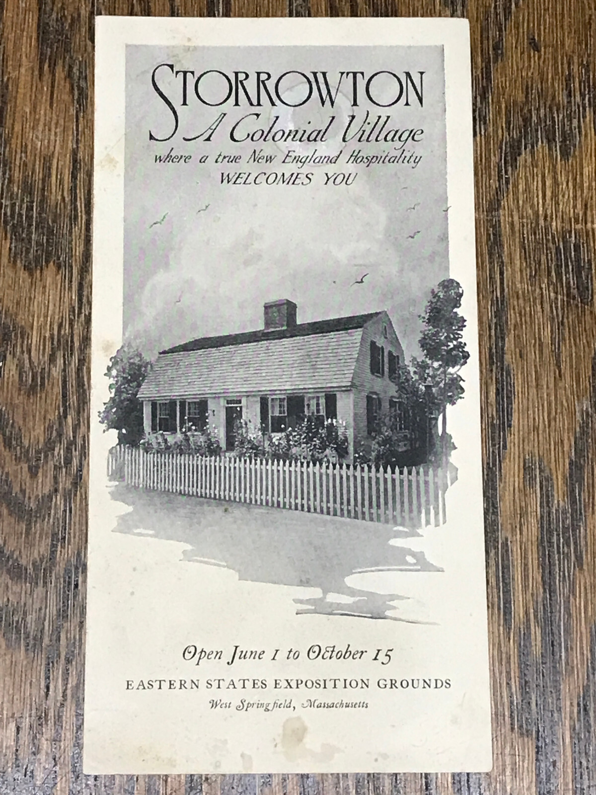 Storrowton A Colonial Village Eastern States Exposition, Springfield Mass. 1934