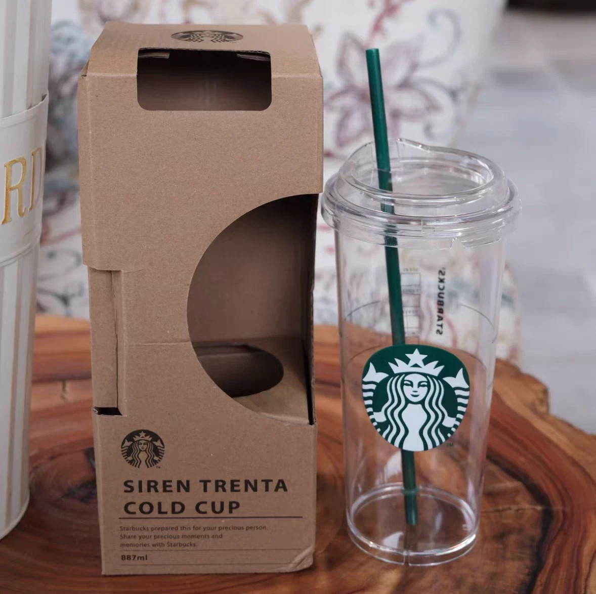 Starbucks Minimalist Style Series Transparent Plastic Straw Cups Large Capacity