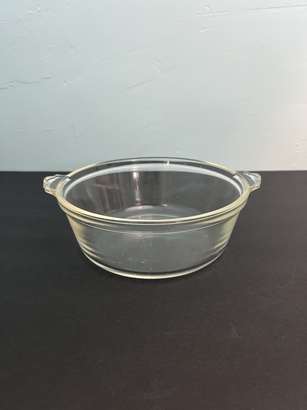 Vintage Pyrex Clear Glass Round Casserole Dish 683-B-023-623-B W-B DISH ONLY