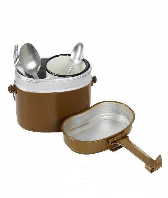 USSR Soviet Russian Red Army Soldier Cooking Pot Kit + Army Cup, Original