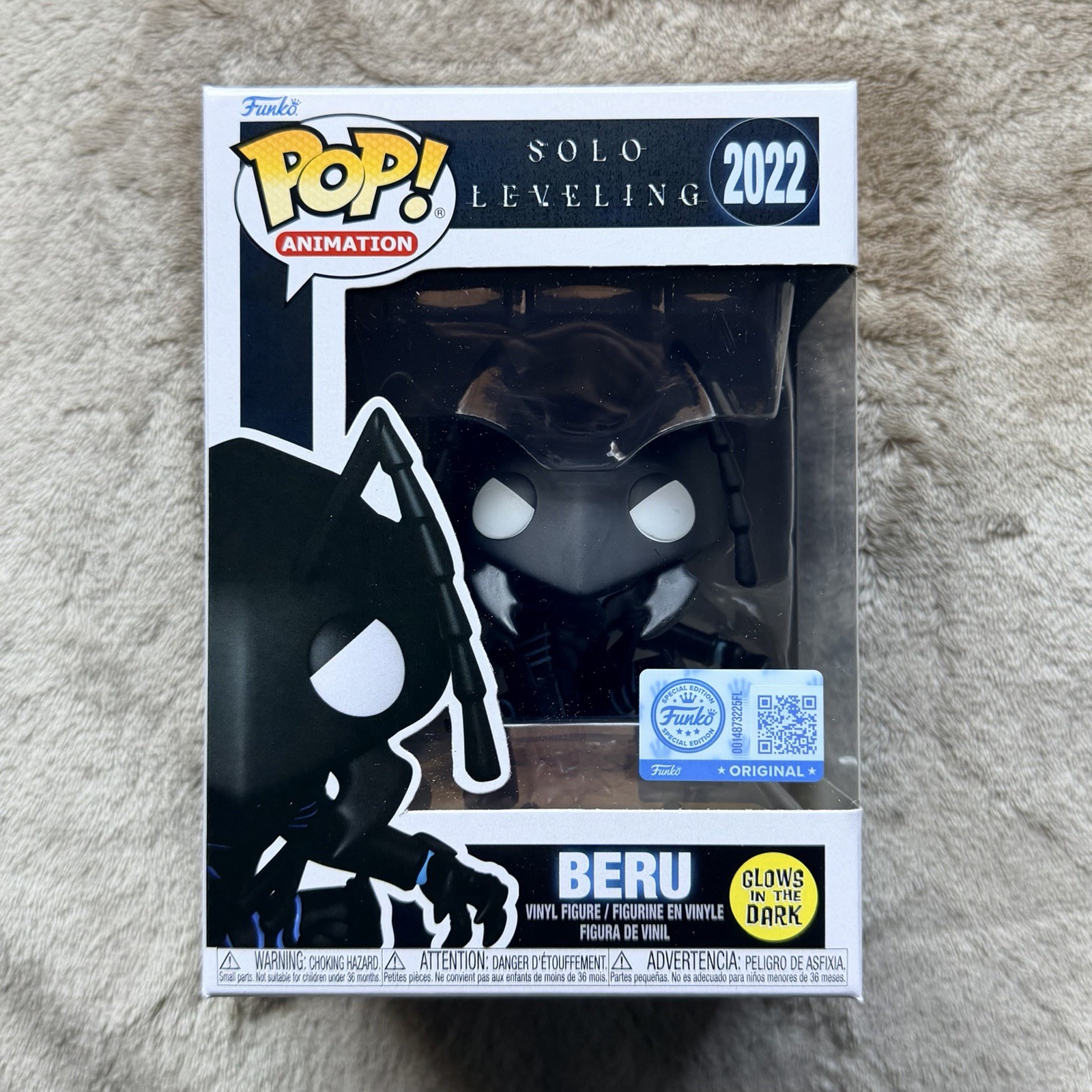 Solo Leveling Beru Funko Pop #2022 Glow In The Dark Entertainment Earth