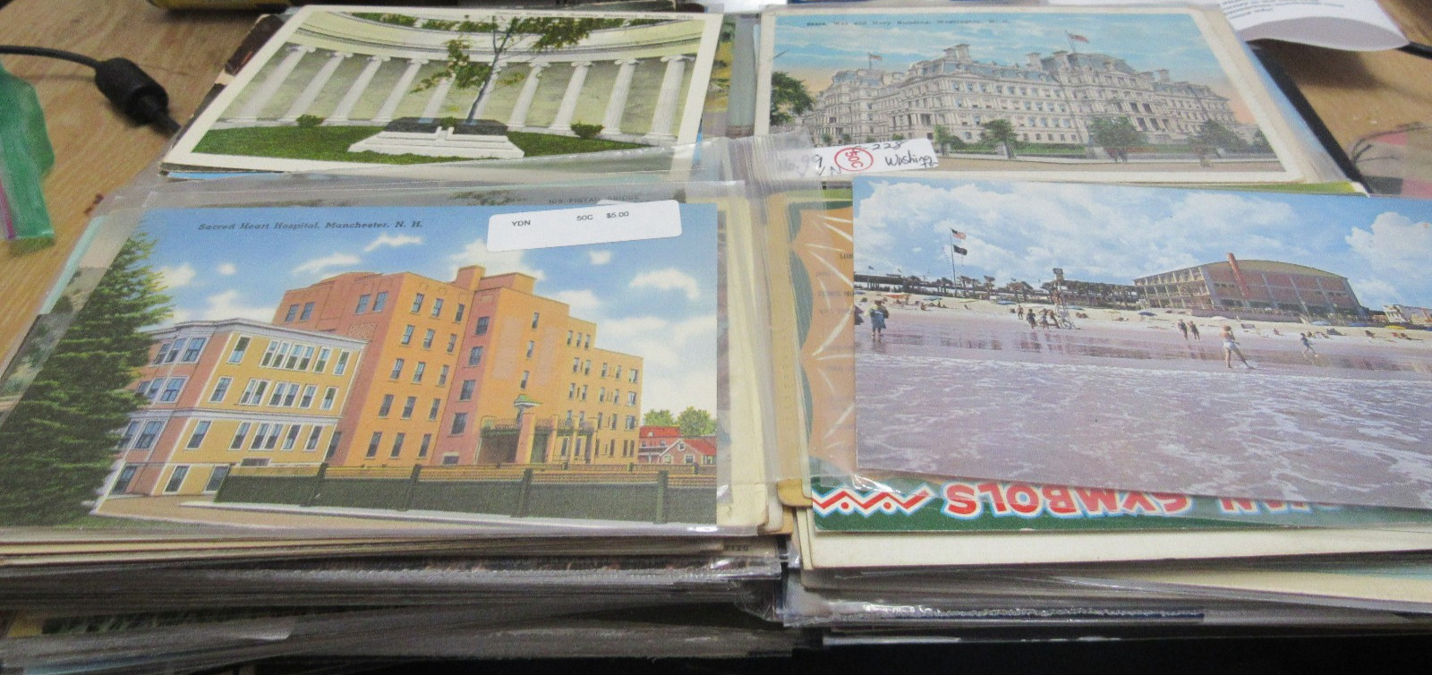 Vintage Large Lot  350 Mixed Postcards  Printed Lithographs places chomes RPPC