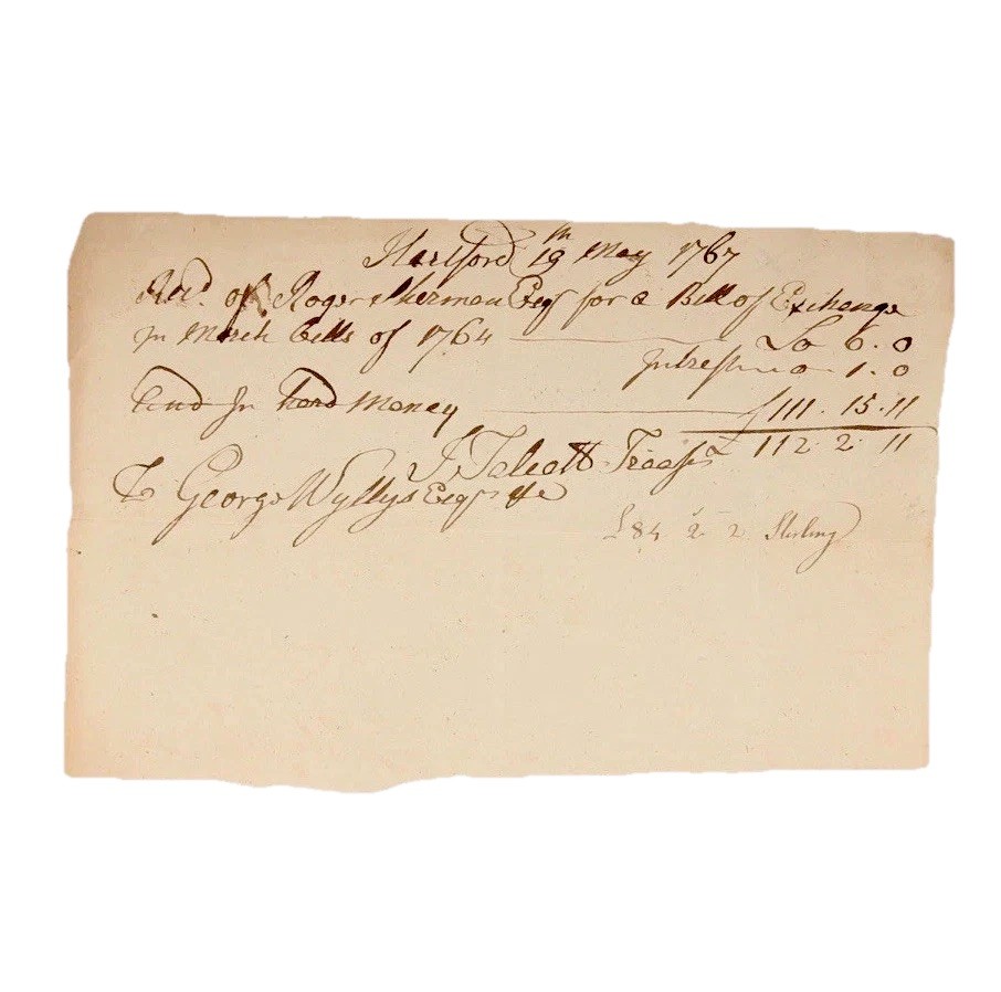 SIGNER OF DECLARATION OF INDEPENDENCE + CONSTITUTION - ROGER SHERMAN - CONN