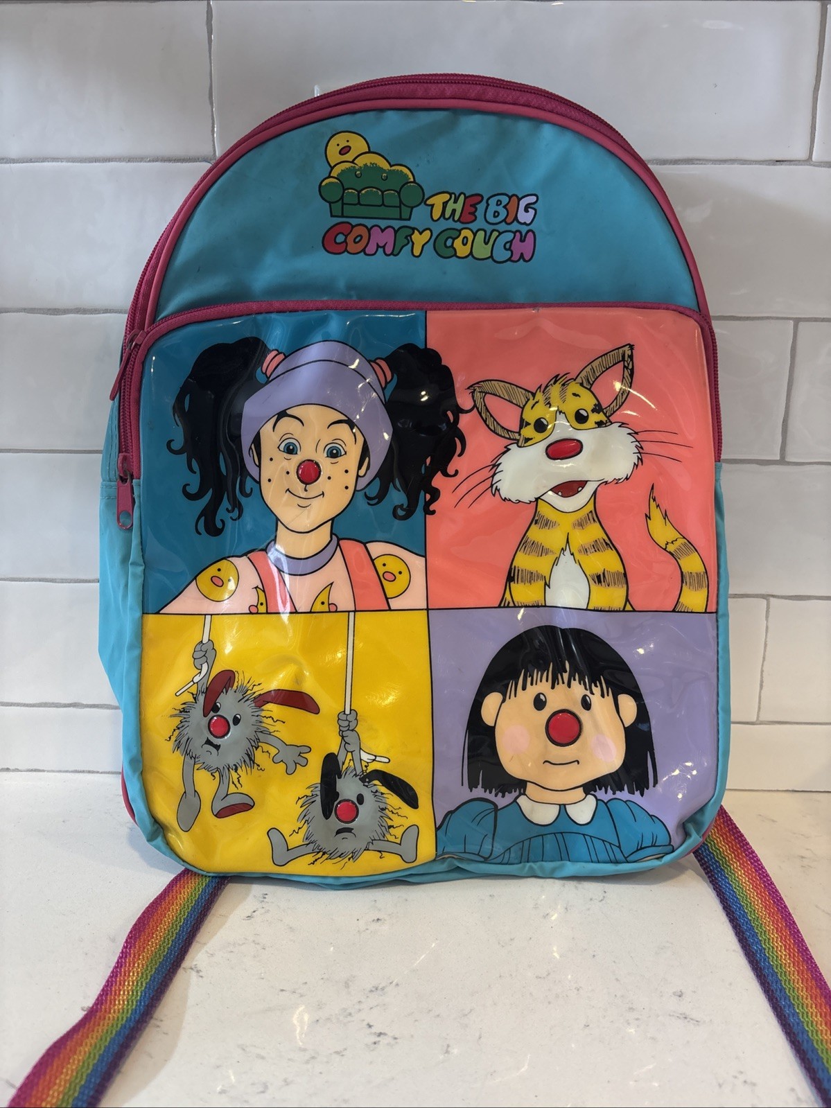 VINTAGE 1997 The Big Comfy Couch Kids Backpack Rare 90s Nostalgia Loonette Molly