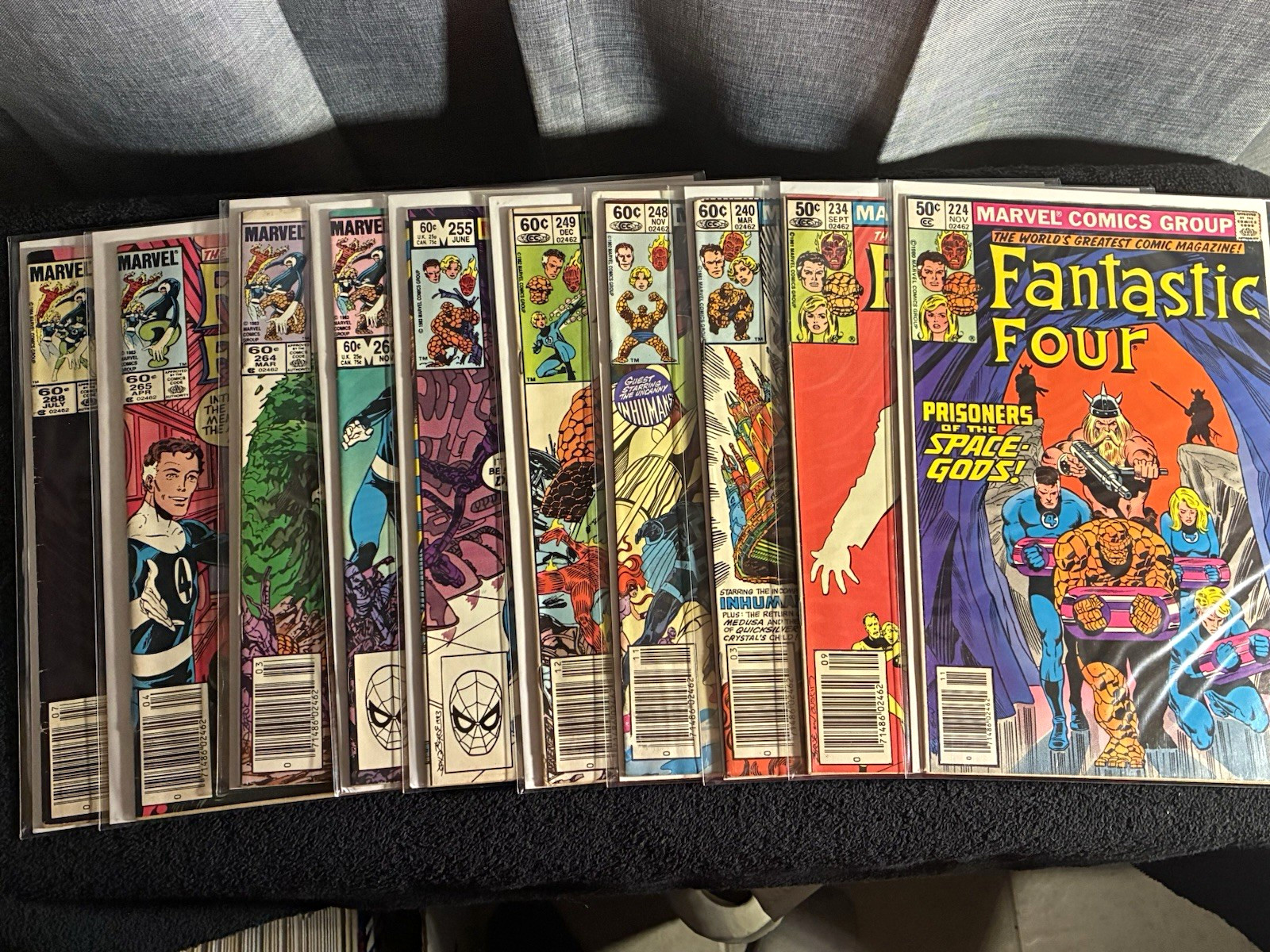 Fantastic Four #224-268 Marvel 10 Comic Lot 8 Newsstand John Byrne Bronze Copper
