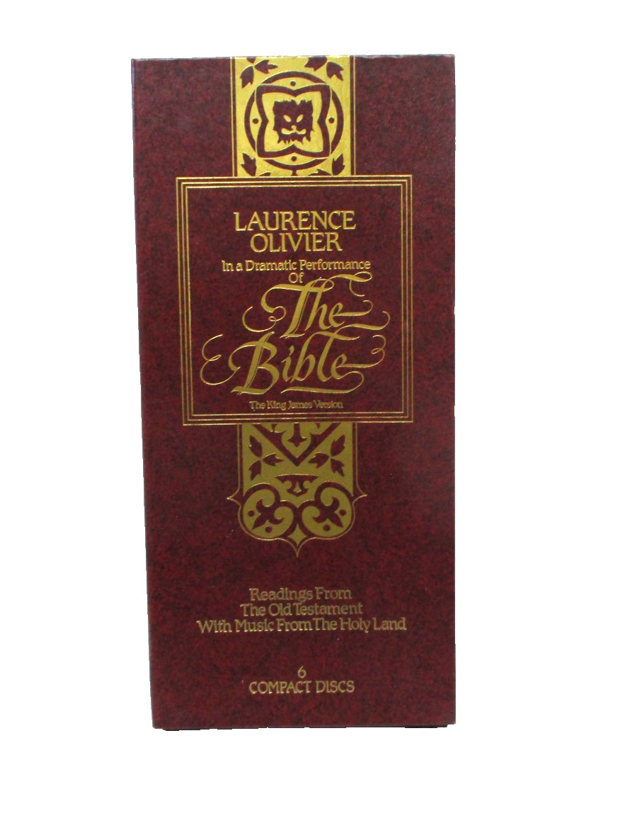 Laurence Olivier Dramatic Performance Bible 6 CD 1992 Readings Old Testament set