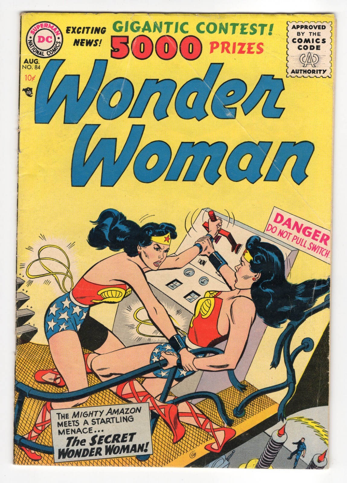 Wonder Woman 84 1956 DC Comics VG+ 4.5 Steve Trevor