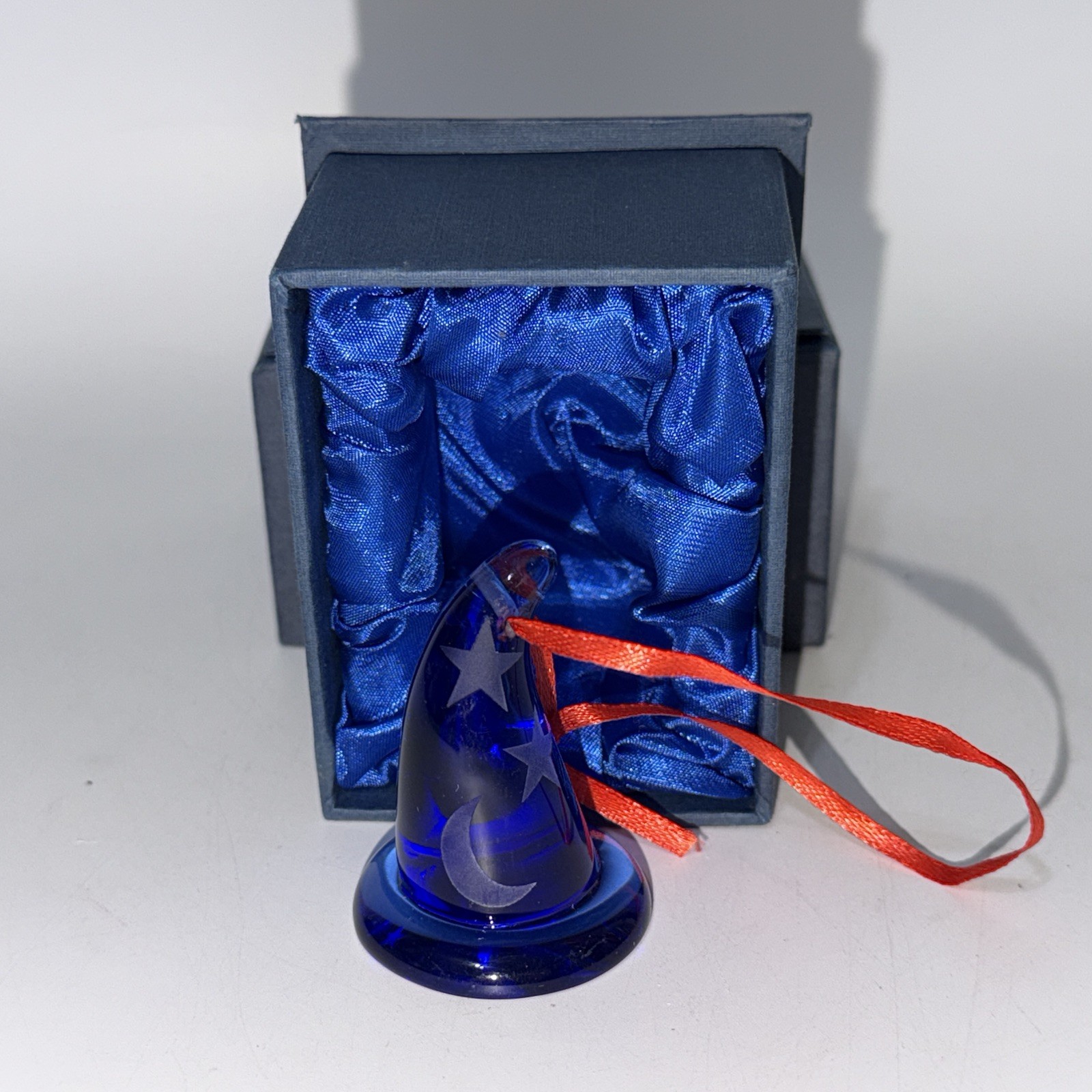 Disney Parks Arribas Brothers Fantasia Sorcerer Mickey Hat Glass Ornament