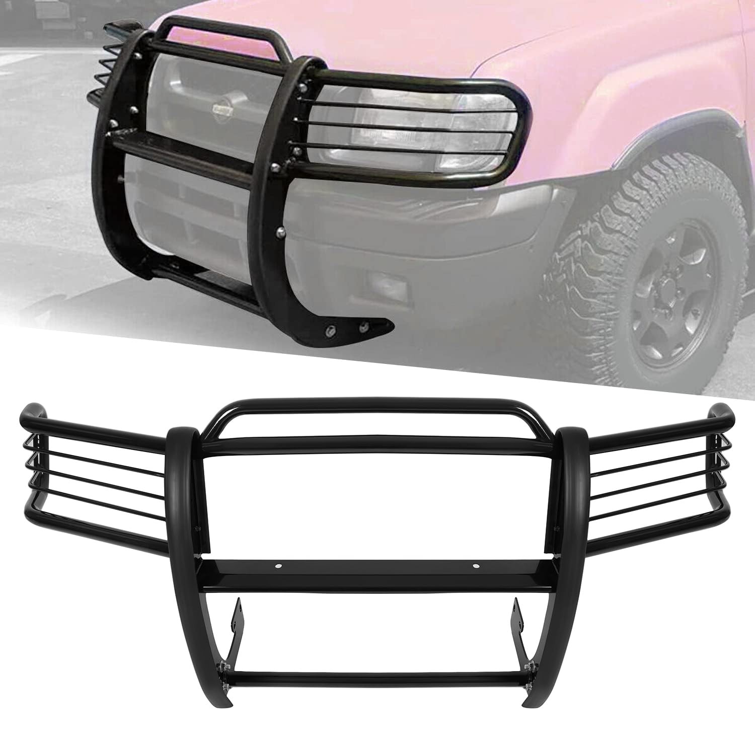HECASA Front Bumper Brush Grille Guard Nissan Frontier 2001