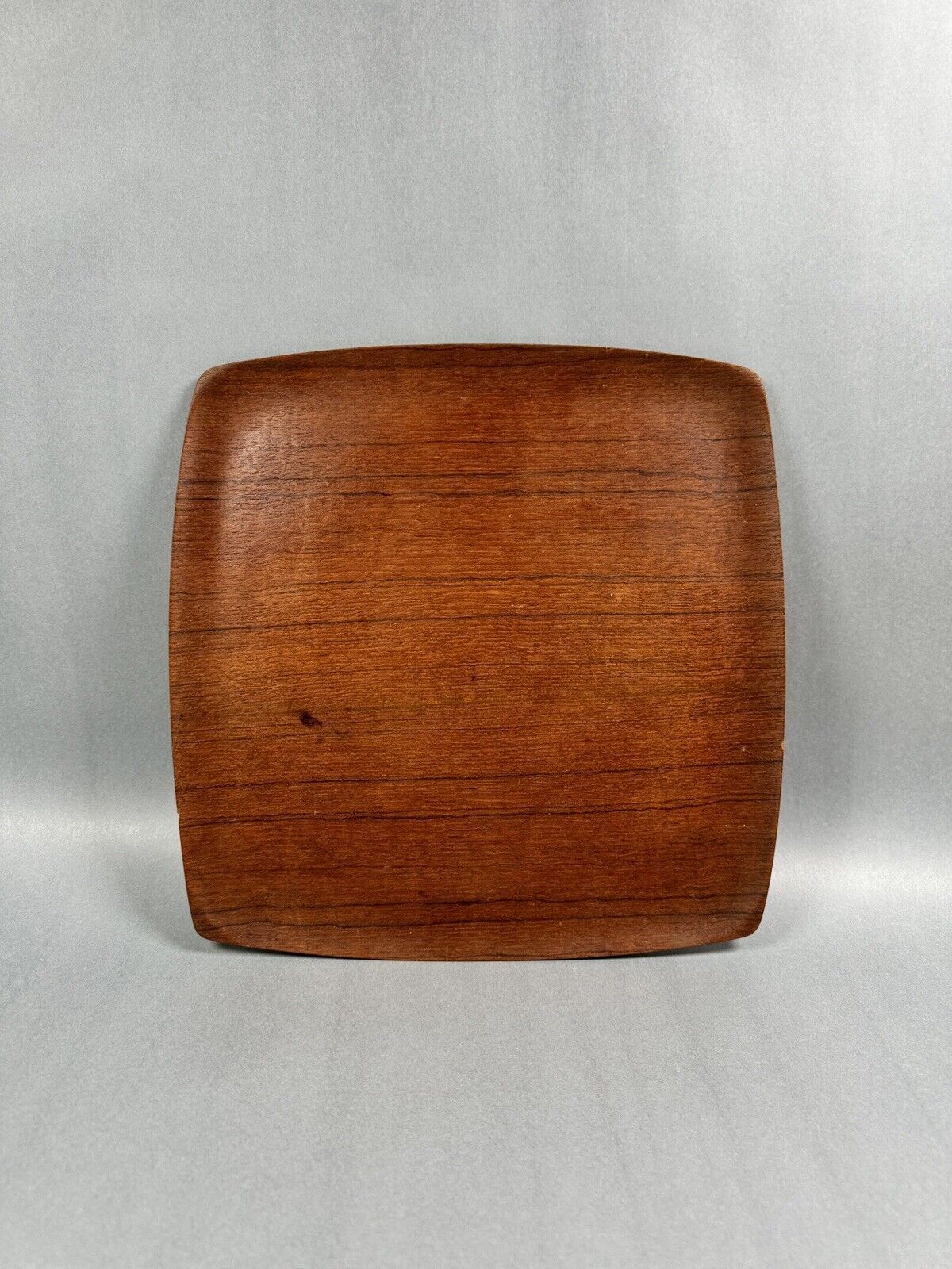 Rare teak bentwood tray by Shigemichi Aomine for NCC Japan vintage teak wood